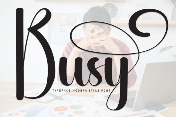 Busy: The Friendly Handwritten Font for Crafters & Creators