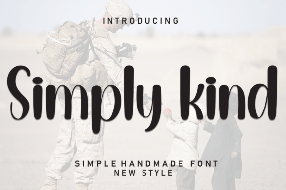 Discover Simply Kind: A Handwritten Font for Crafting Beautiful Products