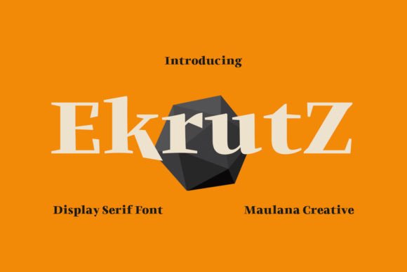 Ekrütz: A Display Serif Typeface for Modern Craft Projects