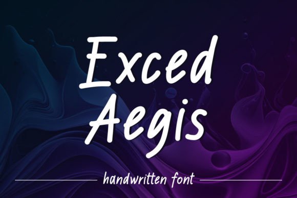 Exced Aegis: A Handwritten Font for Your Creative Business