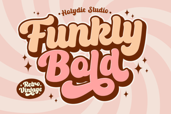 Funkly Bold: The Playful Retro Script Font for Your Handmade Products