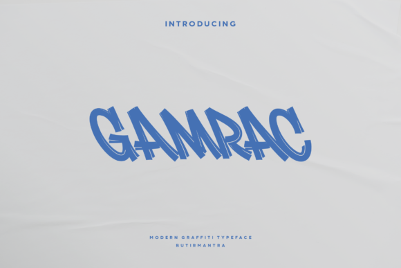 Gamrac: A Font for Creating Bold Brand Personalities