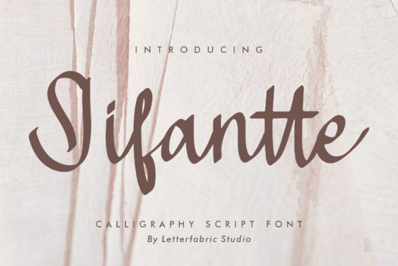 Jifantte: A Script Font for Editorial Mood and Identity