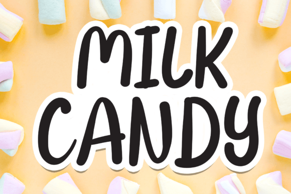 Milk Candy: A Friendly Script Font for Editorial Moments