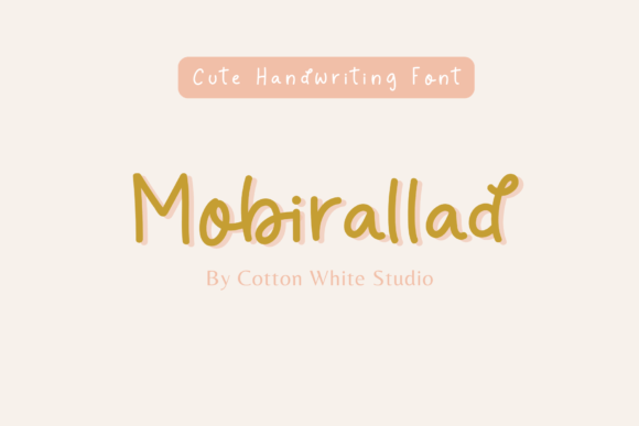 Mobirallad: A Modern Script Font for Editorial Mood and Identity