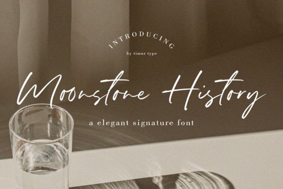 Moonstone History: A Script Font for Elegant Digital Branding