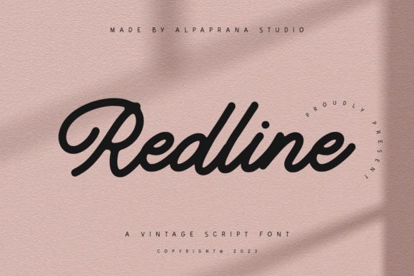 Redline: The Script Font for Creative Hands & Handmade Products