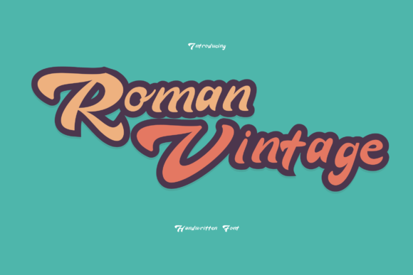 Roman Vintage Font Adds Timeless Character to Modern Brands