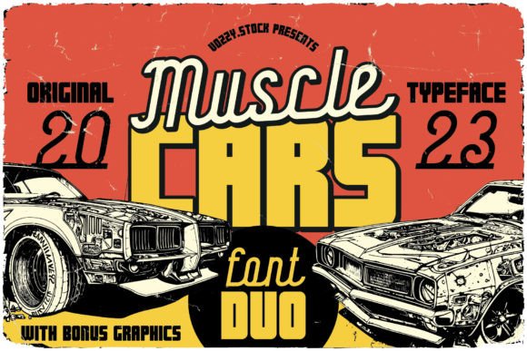 The Muscle Cars Font Duo: A Bold Typeface for Authentic Branding
