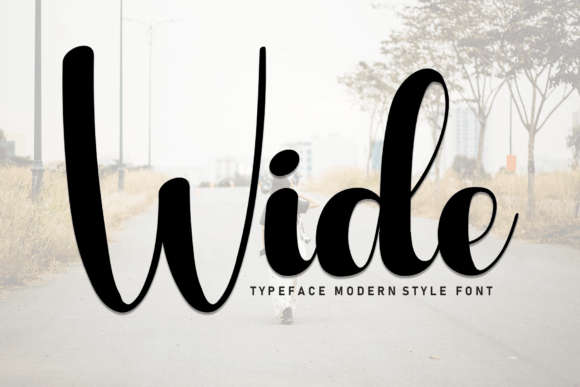The Wide Font: A Friendly Handwritten Script for Your Campaigns