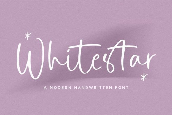 Whitestar Font: A Modern Handwritten Touch for Your Digital Designs